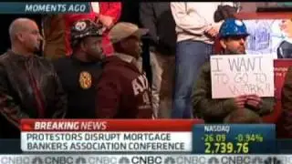 Protest disrupt Mortgage Bankers Association Conference