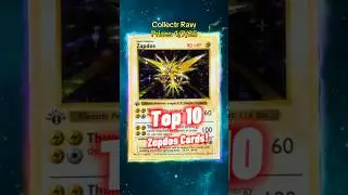 Top 10 EXPENSIVE Zapdos Pok&eacute;mon Cards ⚡️ #shorts #top10 #zapdos #pokemon