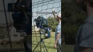 Batting Practice with the 2 Pitch 3 #battingcages #hittingtips #baseballszn #pitchingmachine