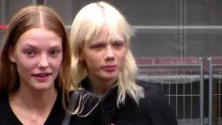 Top Model Roos Abels & Marjan Jonkman @ Paris 7 october 2015 Fashion Week / Miu Miu