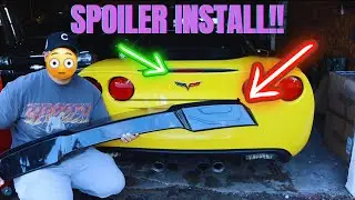 Установка спойлера на Corvette C6!!! | Спойлер EOS