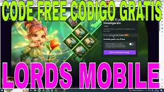 ✅ LORDS MOBILE 🎁 CODE FREE CODIGO GRATIS amazon prime gaming ‼
