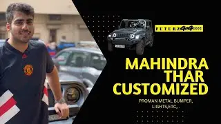 Proman Metal Bumper Fitment,Mahindra Thar Customization Done By Futurz 4x4  #proman #tharmodified
