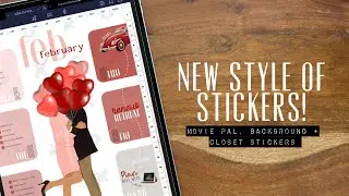 🥳 a NEW style of digital sticker! LOVING THIS SO MUCH! 🤩 Also those cute closet stickers. SO GOOD!