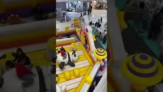 used amusement park equipment inflatable castle for sale