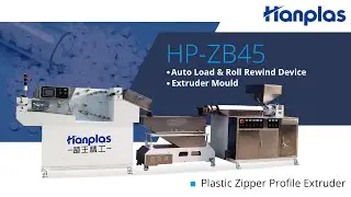 High Speed Plastic Profile Zipper Extruder Machine