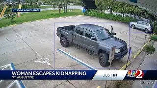The moment a man attempted to kidnap a woman in St. Augustine
