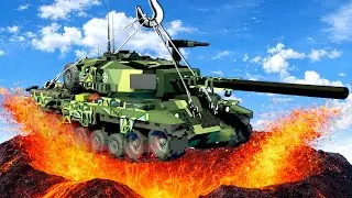 Dropping a TANK into a VOLCANO!