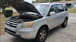 Утечка масла из моторного масла AMSOIL для Honda Pilot 3.5 V6 2007 года выпуска. Стих дня.