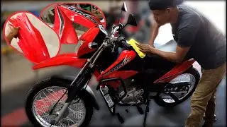 ISSO É O QUE ACONTECE QUANDO ENVELOPA UMA MOTO COM O TRANSPARENTE DE QUALIDADE