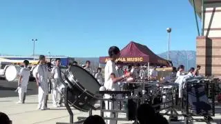 Arcadia HS 2011 Percussion Drumline A-Line  - In the Lot  12 Feb 2011