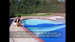 SOLAR ROLLER &reg; POOL COVER REMOVER , Affordable and nothing on your deck!