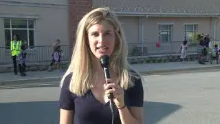 National Walk to School Day at Arcola Elementary