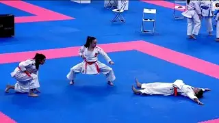 Turkey Female team KATA 2025 . UNSU kata & Bunkai(fight) Full match..  