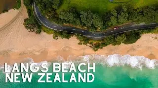 Langs Beach New Zealand DRONE video