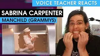 ПТИЦА??? Сабрина Карпентер - Manchild (Грэмми) - Реакция преподавателя вокала