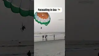 Try at your own risk| Parasailing in Goa |Not for the faint hearted#goa #watersports #beach #travel