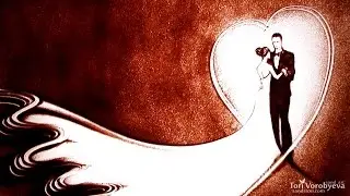 Sand animation - Love story R&M - Tori Vorobyeva
