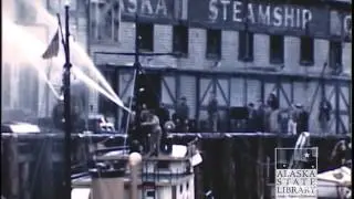 Alaska Steamship Co. Dock Fire, Juneau. (ASL-PCA 44-16mm-Film-2) Skinner Foundation.