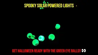 KERKOOR Solar Halloween Eyeball Lights Outdoor Decorations - Solar Eyeball Lights for Yard