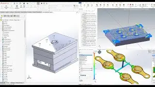 Solidwarks part design, Mold Design, mold flow Analysis, Mastercam programming.