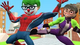 Scary teacher 3D NickSpider joker vs TaniHulk - NickJoker rescue Tani Funny animation