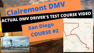 *ACTUAL ROUTE VIDEO* Clairemont CA DMV Drivers License Road Test