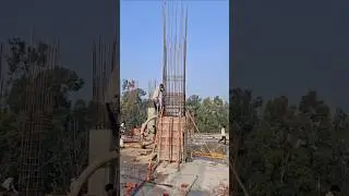 Amazing Best Technique RCC Column Casting Work 💪🏗️ |Live Construction Site #viralshorts #heavycivil