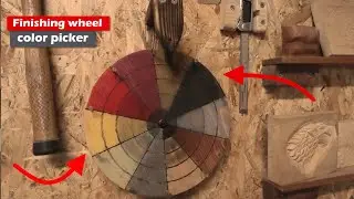 woodturning - finish selection wheel
