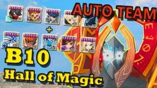 Summoners War  B10 AUTO TEAM - Hall of Magic - Lushen Taor Sigmarus Theomars Jeanne (Light Paladin)