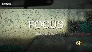 Rain on Car with Pink Noise | Study & Work Ambience - 6 Hours Uninterrupted Audio