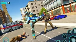 Flying Panther Robot Hero Fighting Game Gameplay