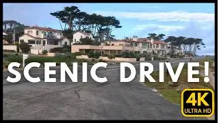 CALIFORNIA 4k -  Monterey Pier,  Cannery Row and Coastal Drive - Scenic Fall Drive + Upbeat Music