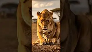 Lion hunting down a poor Deer, can it escape?