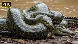 Amazon Wildlife | Giant Anaconda in a Deadly River Encounter