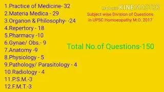 Strategy UPSC HomoeopathyM.O./R.O.2020- Discussion on UPSC Homoeopathy MO paper 2017