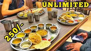 UNLIMITED Thali at 250/-  30+ Dishes at Rajdhani Thali Offer
