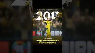 A legendary knock to remember forever! 💯💥 Happy Retirement Glenn Maxwell from ODI cricket