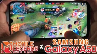 Mobile Legends: Bang Bang Gameplay on SAMSUNG GALAXY A50 (6/128) in 2021? | Handcam! [4K]