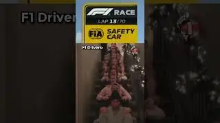 F1 Drivers With Safety Car 🤣 #f1 #formula1 #shorts #memes