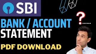 bank statement pdf download | SBI account | bank statement check