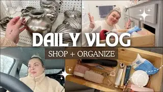 TARGET SPRING DECOR + BATHROOM ORGANIZATION | DAY IN MY LIFE VLOG