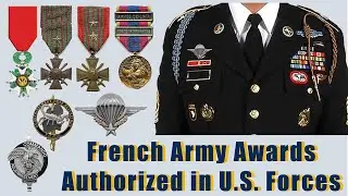 French Military Medals and Badges Authorize U.S. Armed Forces with Unique Diamond Covered Award.
