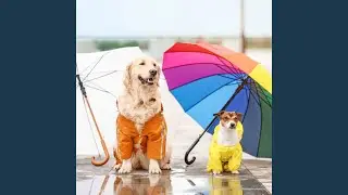 Thunderous Pets Harmony In Rainy