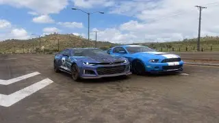 Highway Race battle | Forza Horizon 5 | Stock Ford vs. Chevrolet (ft. @Kaiqueopc)