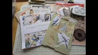 Design Team Tuesday for @NightOwlCollage - 'Wings' Part 2 - #journal  #bird  #junkjournal #craft