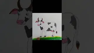 how to draw a cow||cow drawing easy||#shorts#drawing#art