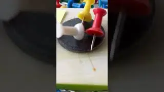 💥THIS IS Oddly FUN!!📌Push Pins📌Drop to the MAGNET💥magnetting sounds
