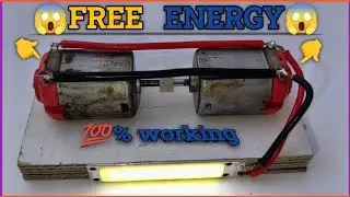 How to generate free energy generator with two dc motor | new technology | science project