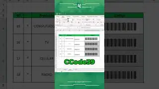 C&oacute;mo colocar c&oacute;digo de barras para tus productos de tu negocio #microsoftexcel #excel
